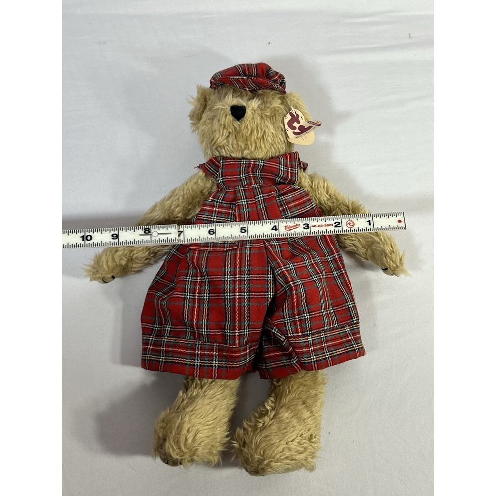 TY‎ Attic  SCOTCH  Bear 13" Jointed Stuffed Tags 93' - Picture 3 of 7